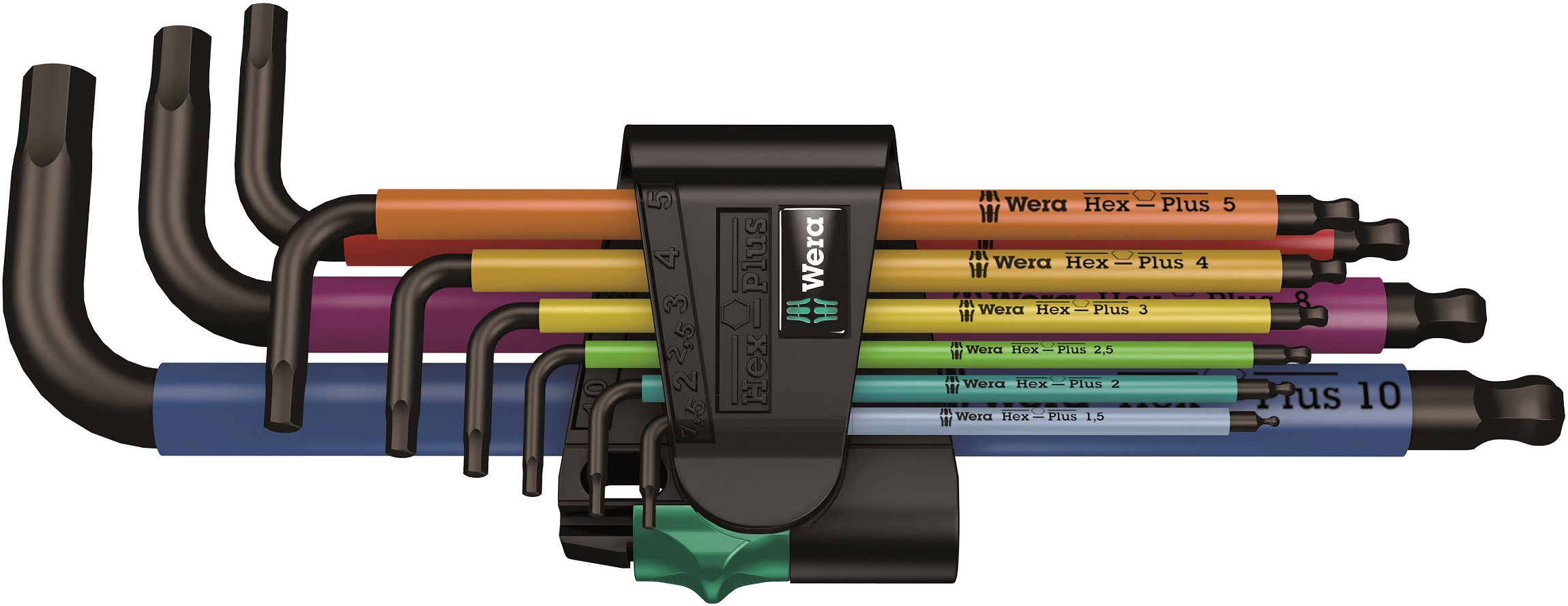 WERA 950 SPKL/9 Multicolor insexnyckelsats