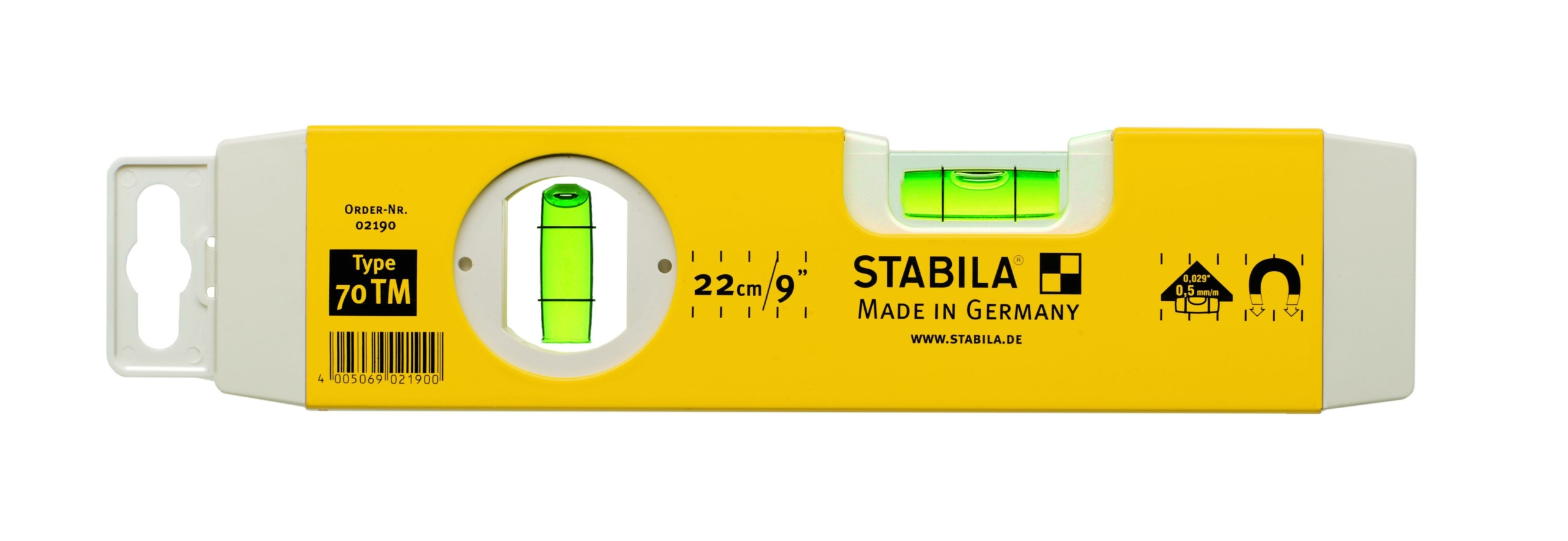 STABILA Torpedvattenpass/magnet 22cm