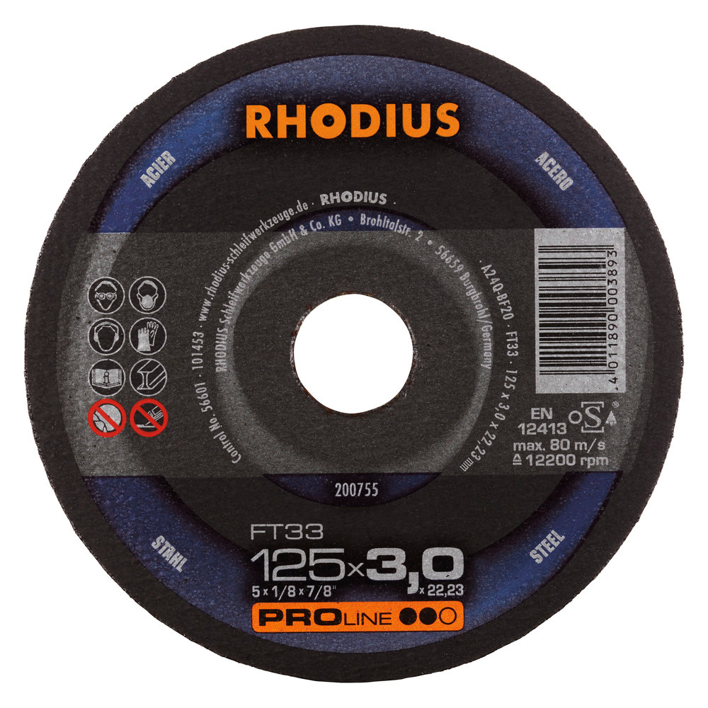 RHODIUS FT33 Kapskivor - 150 x 3,0 x 22,23 mm