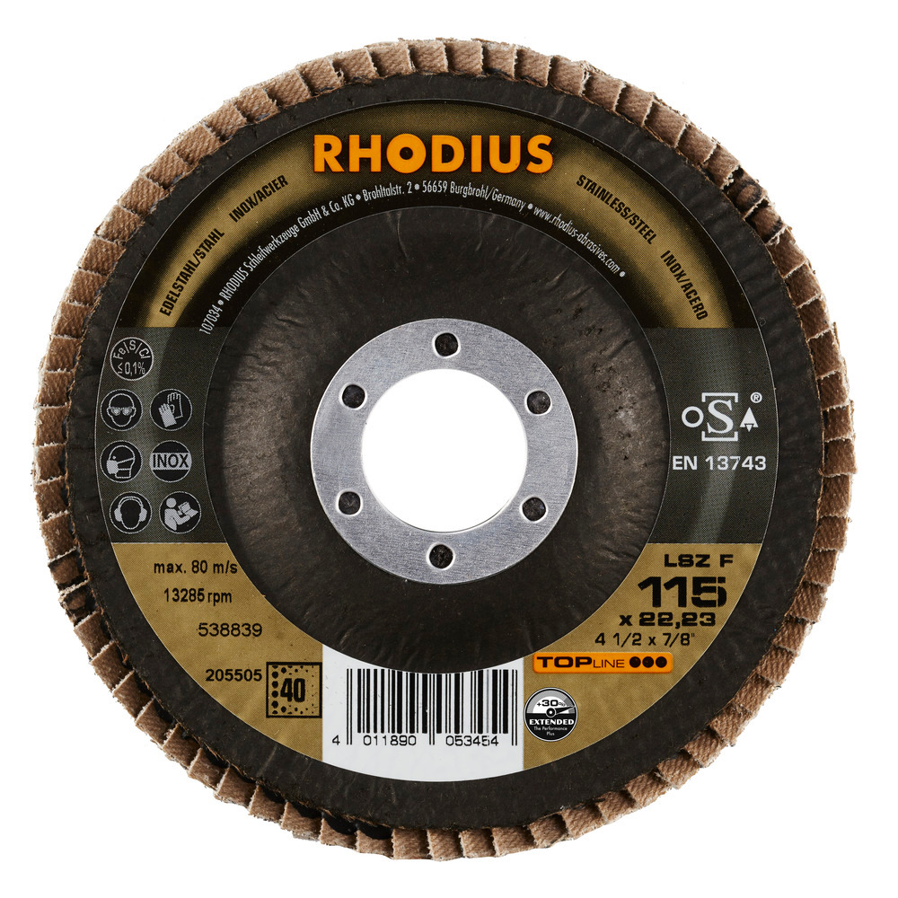 Rhodius LSZF - 115 mm/P60