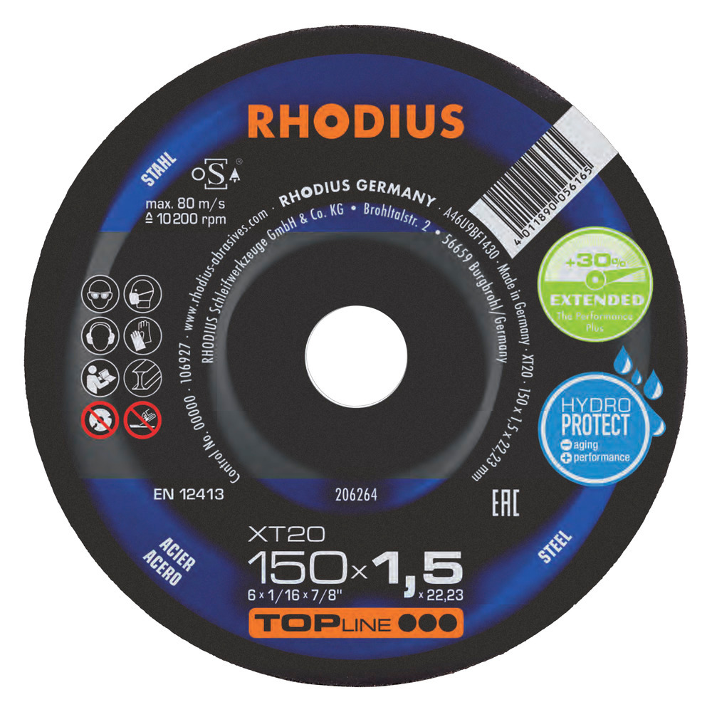 Rhodius Kapskivor XT20 - 150 x 1,5 x 22,23 mm