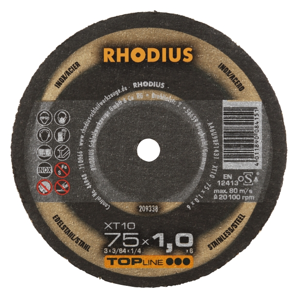 Rhodius Kapskivor XT10 Mini - 75 x 1,0 x 6,0 mm