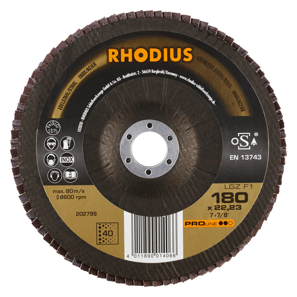 Rhodius LGZF1 - 180 mm/P40