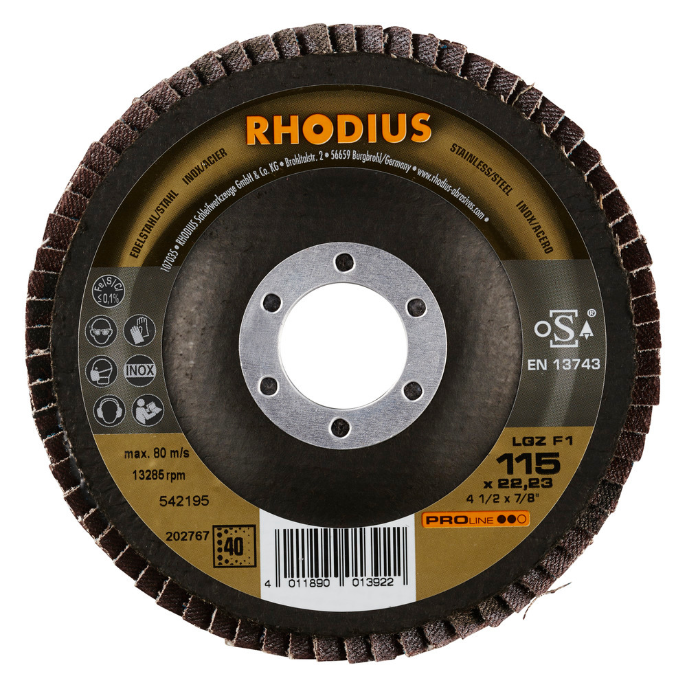 Rhodius LGZF1 - 115 mm/P120