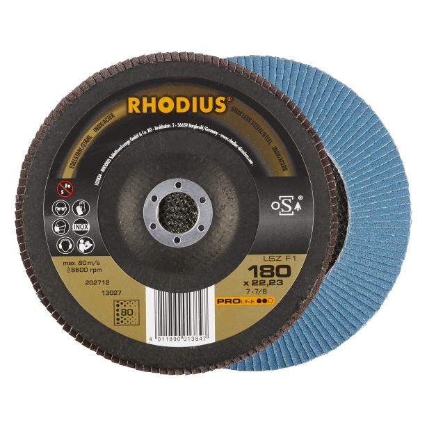 Rhodius Lamellslipskivor Proline - 180 mm/P60