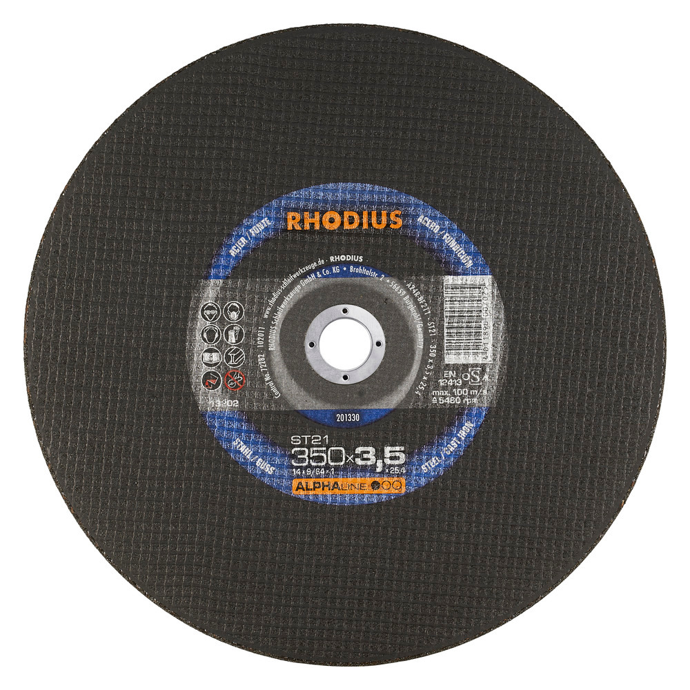 RHODIUS ST21 Kapskivor - 350 x 3,5 x 25,4 mm