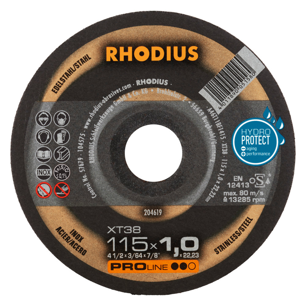 Rhodius Kapskivor XT38 - 115 x 1,0 x 22,23 mm