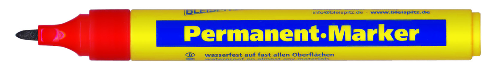 BLEISPITZ Permanent Marker: 4 färger, fler varianter