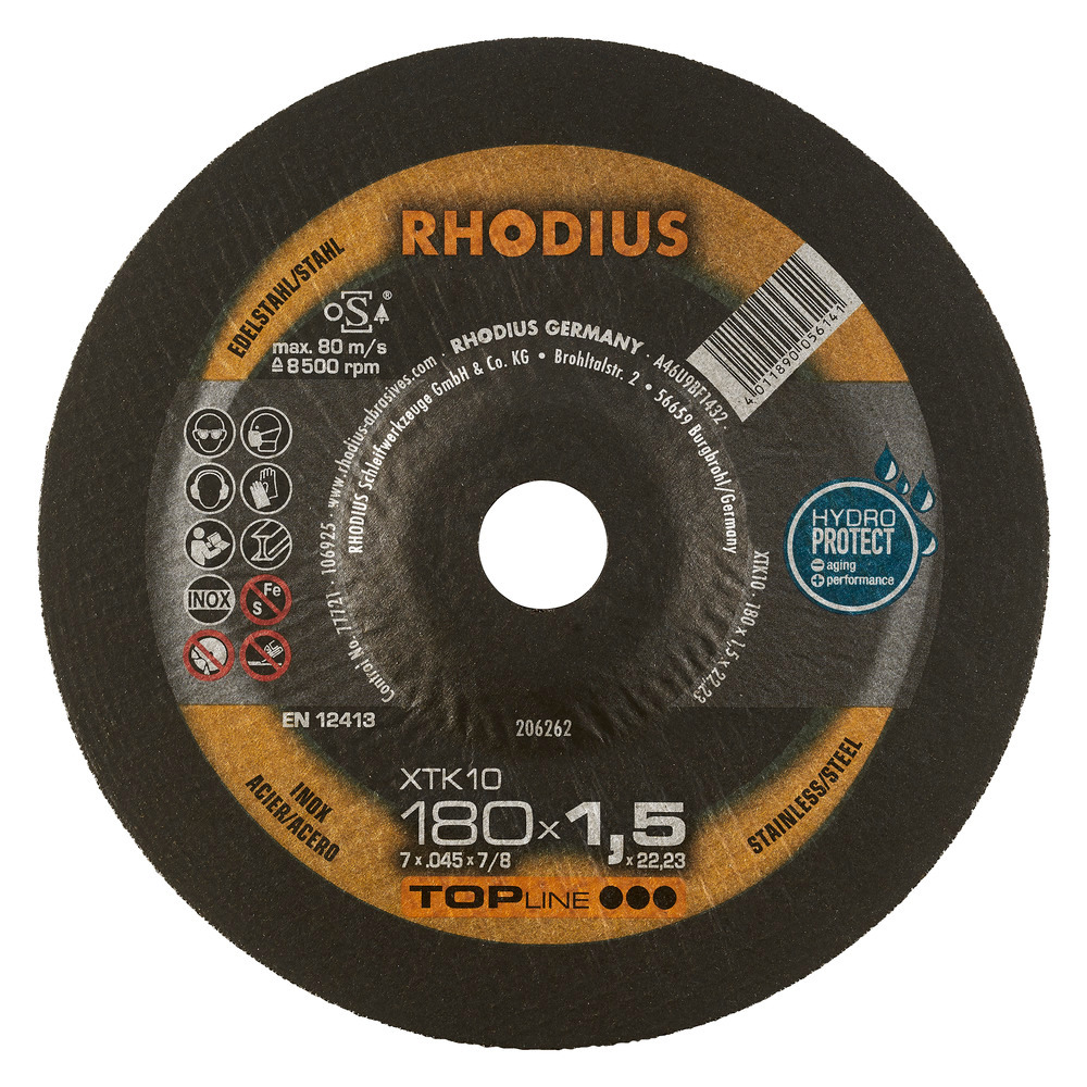 Rhodius Kapskivor XTK10 - 180 x 1,5 x 22,23 mm