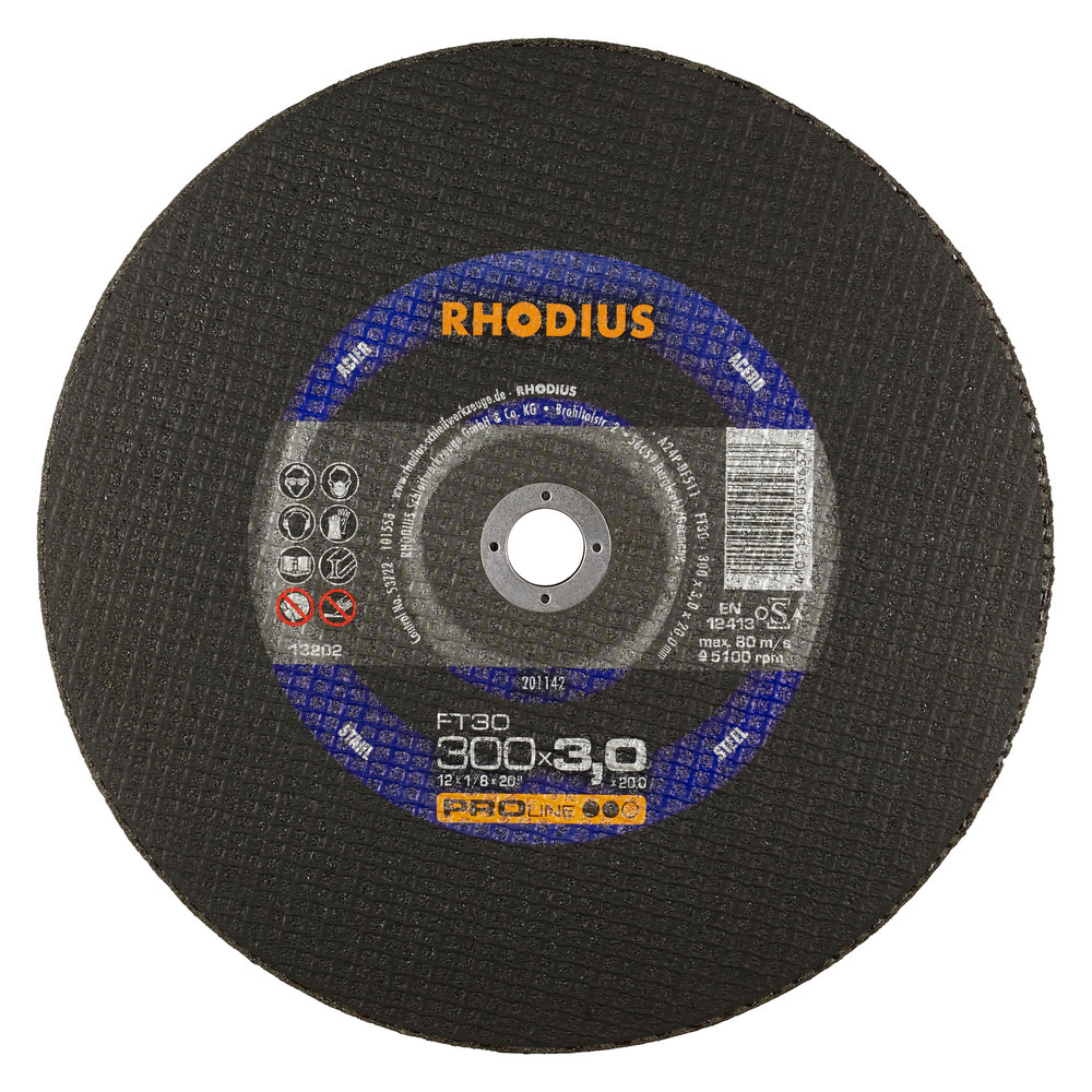 RHODIUS FT30 Kapskivor - 300 x 3,0 x 20,00 mm