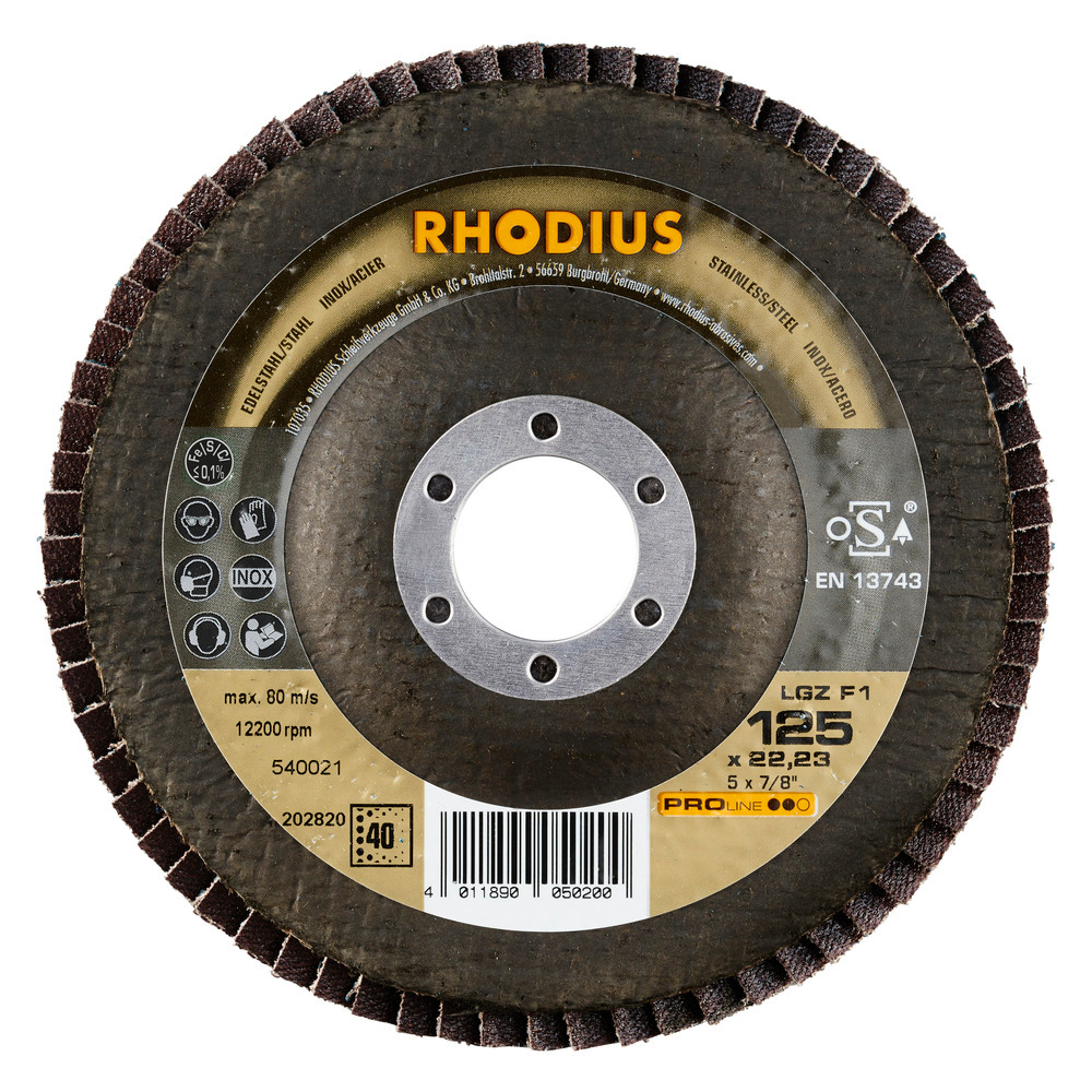 Rhodius LGZF1 - 125 mm/P60