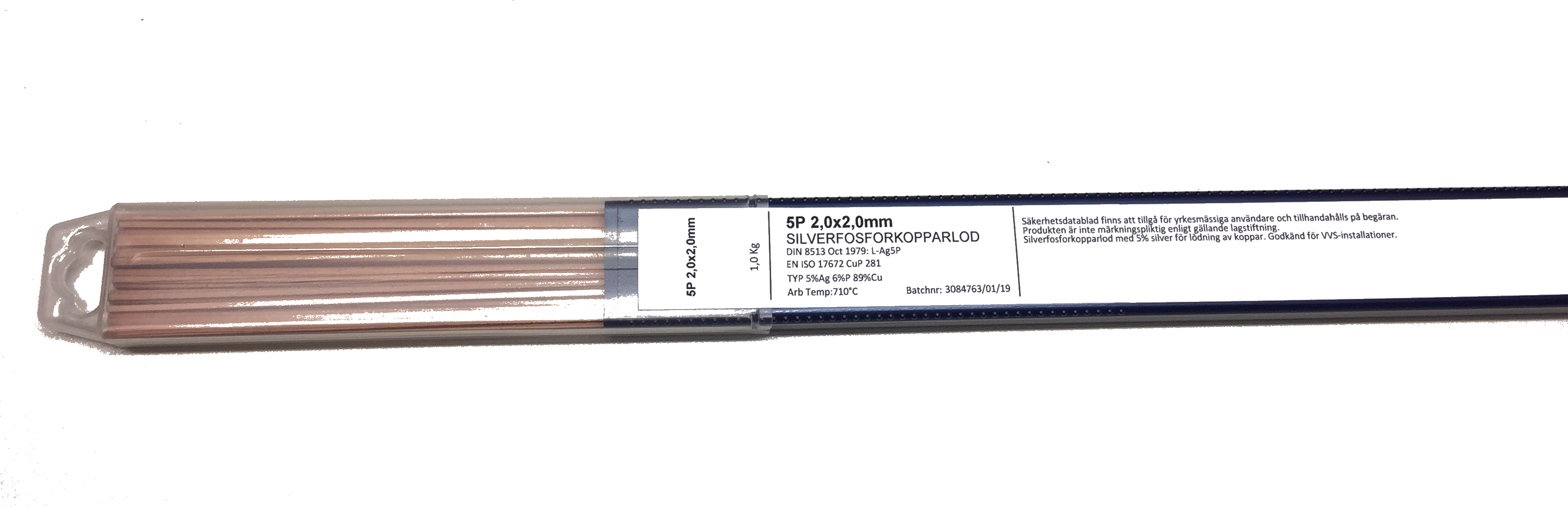 Silverfosforkopparlod 2P-1kg