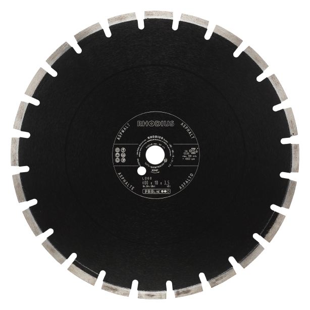 Rhodius LD60 Diamantskiva för asfalt - 400 x 10 x 3,5 x 25,4 mm