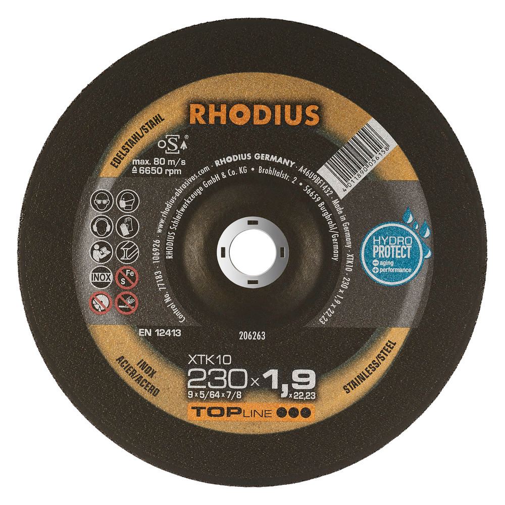 Rhodius Kapskivor XTK10 - 230 x 1,9 x 22,23 mm
