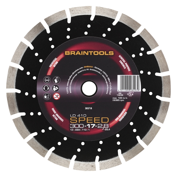 Rhodius Diamantklinga LD410 Speed - 300 x 17 x 2,8 x 25,4 mm