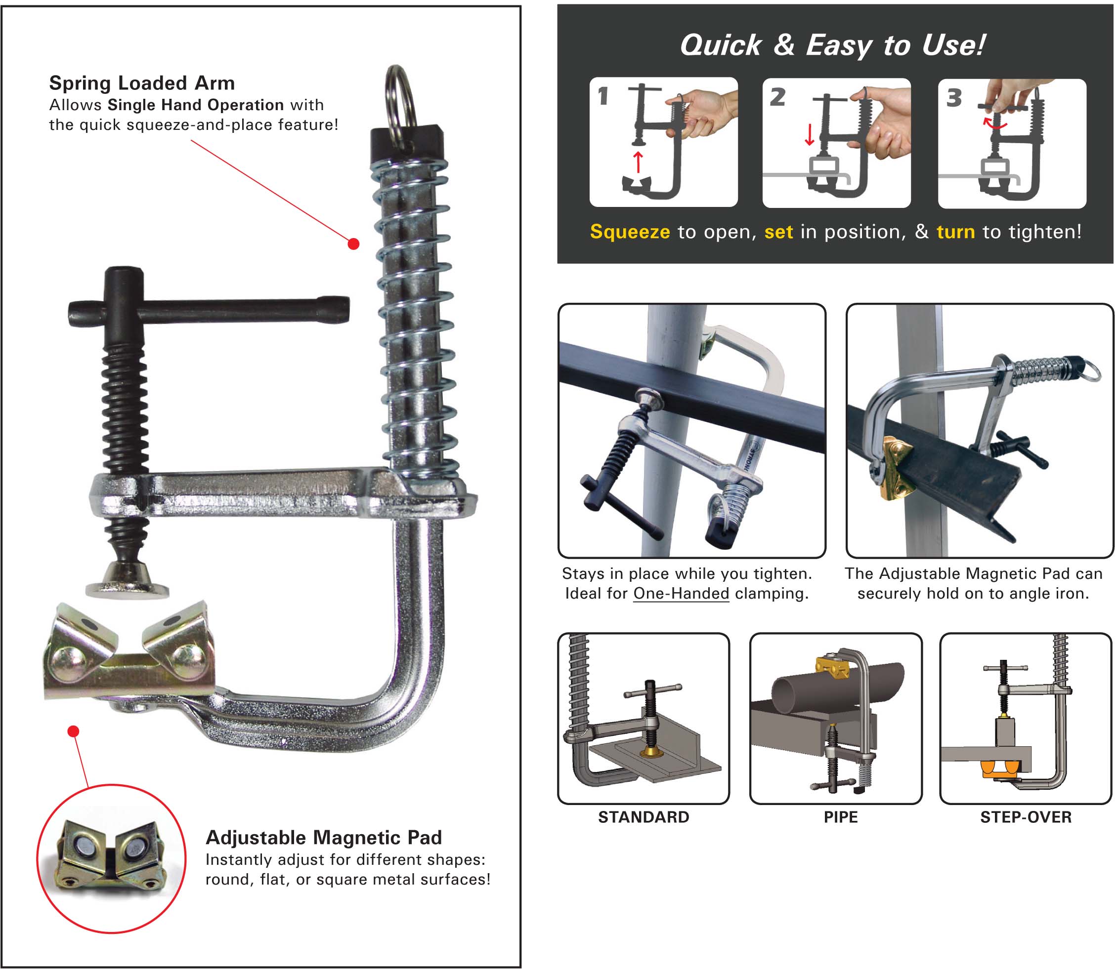 STRONGHAND Enhandstving 90mm