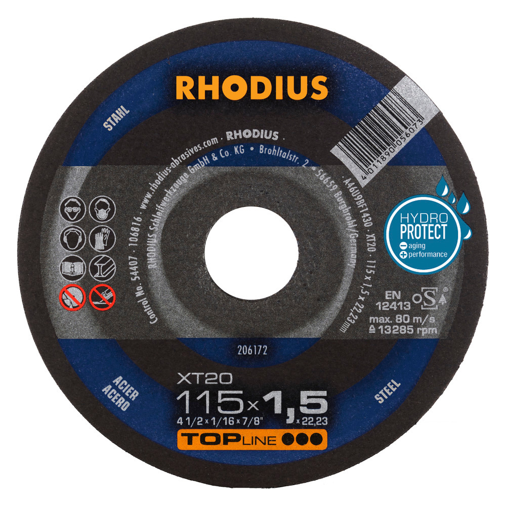 Rhodius Kapskivor XT20 - 115 x 1,5 x 22,23 mm