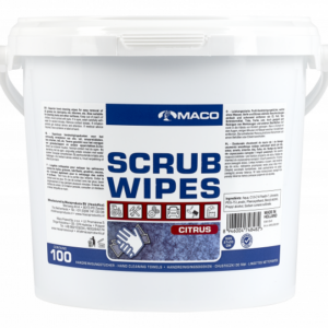 MACO SCRUB WIPES CITRUS BLÅ 100ST