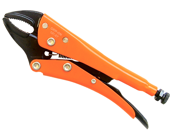 GRIP-ON SVETSTÄNGER 121 BÖJDA RÄFFLADE KÄFTAR MED AVBITARE 0-75 MM - 0-42 mm