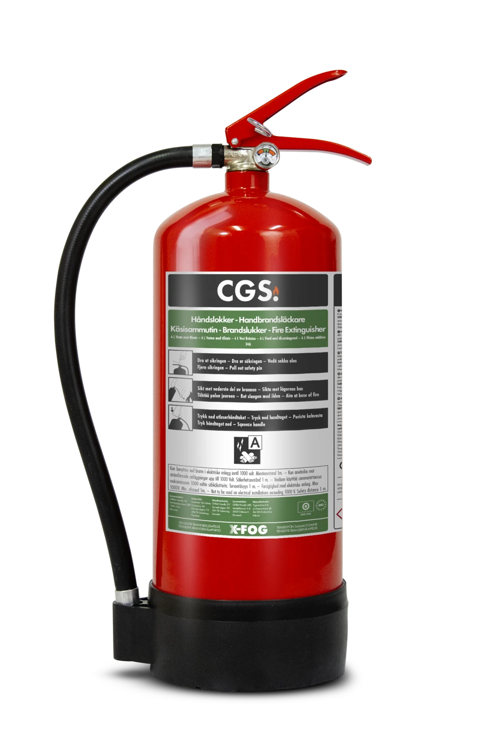 CGS X-FOG Brandsläckare WA9XF-A - 6L X-FOG BRANDSLÄCKARE