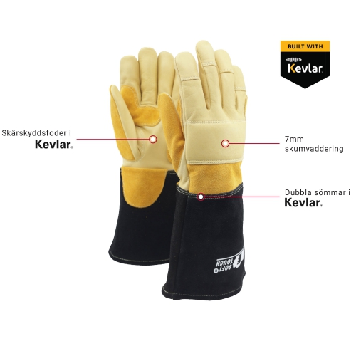 Ares Svetshandske med skärskydd