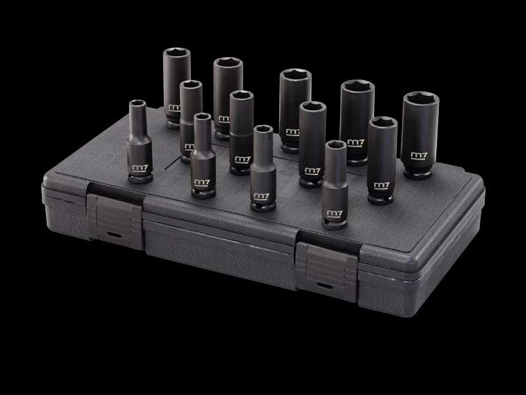 M7 krafthyls-set långa - 1/2"