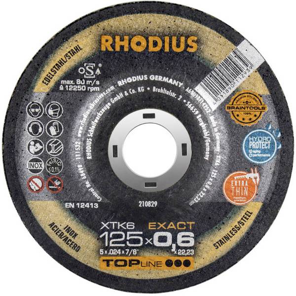 RHODIUS XTK6 Exact - 125 x 0,6 x 22,23 mm