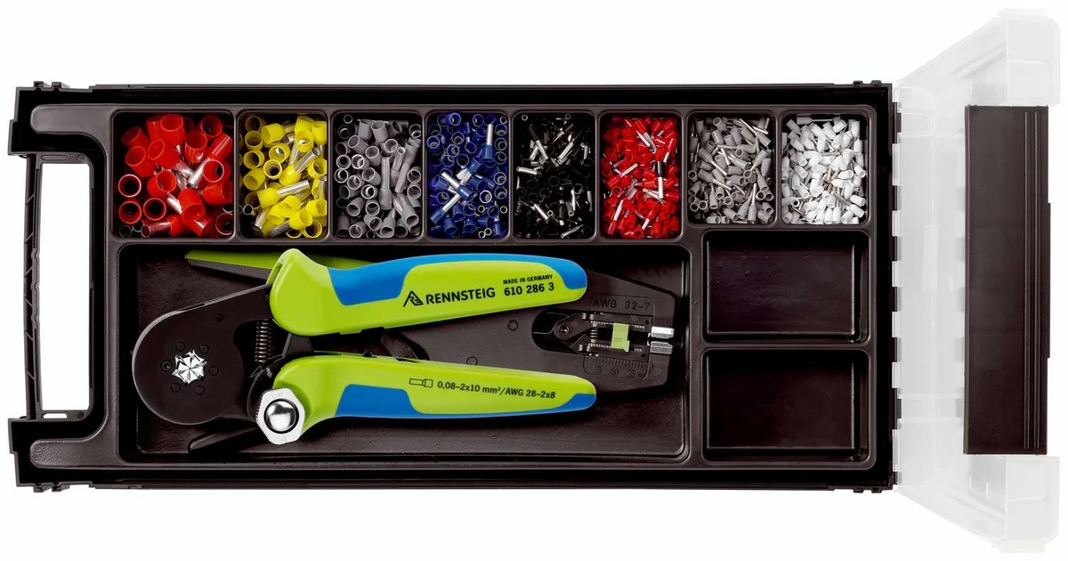 RENNSTEIG Assortment box tools/ferrules version 2