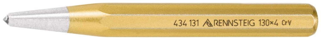 RENNSTEIG Center Punch hard-metal-tip 130x14x4mm