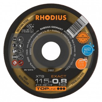 RHODIUS KAPSKIVA XT8 EXACT - 115 x 0,8 x 22,23 mm