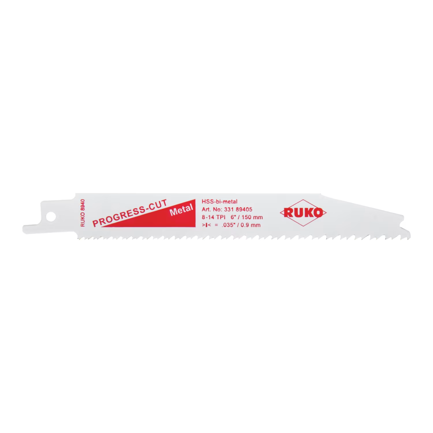 RUKO Tigersågblad 8940-5 152mm 8-18 tpi