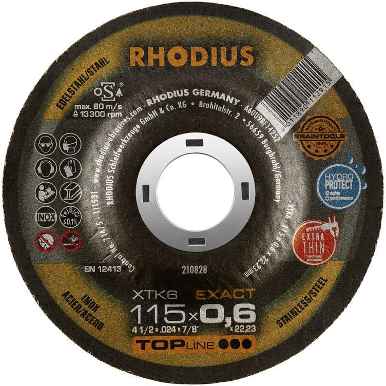 RHODIUS XTK6 Exact - 115 x 0,6 x 22,23 mm
